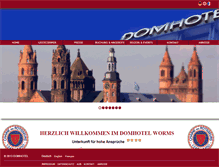 Tablet Screenshot of dom-hotel.de